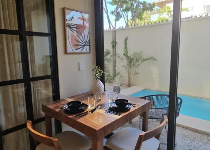 Apartment 15 Min Walking Near Of Beach, Private Pool, 1 Bed, 1 Sofacama, 1 Inflatable