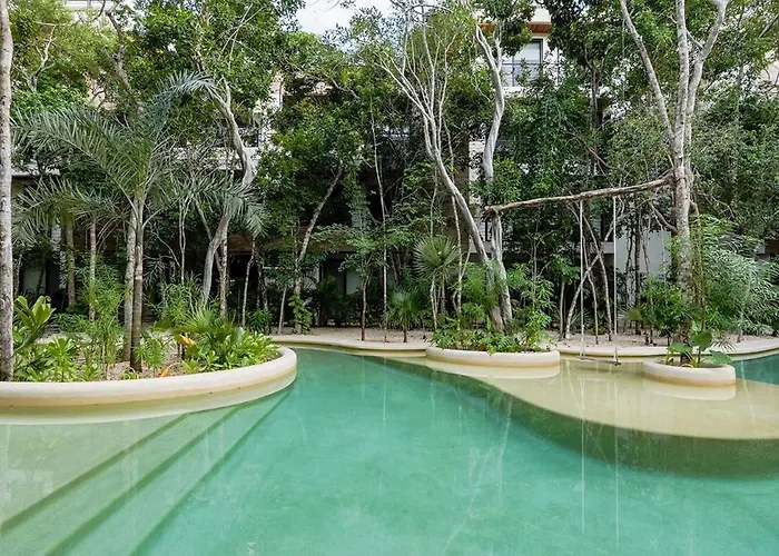 15 Min Walking Near Of Beach, Private Pool, 1 Bed, 1 Sofacama, 1 Inflatable Apartment Tulum